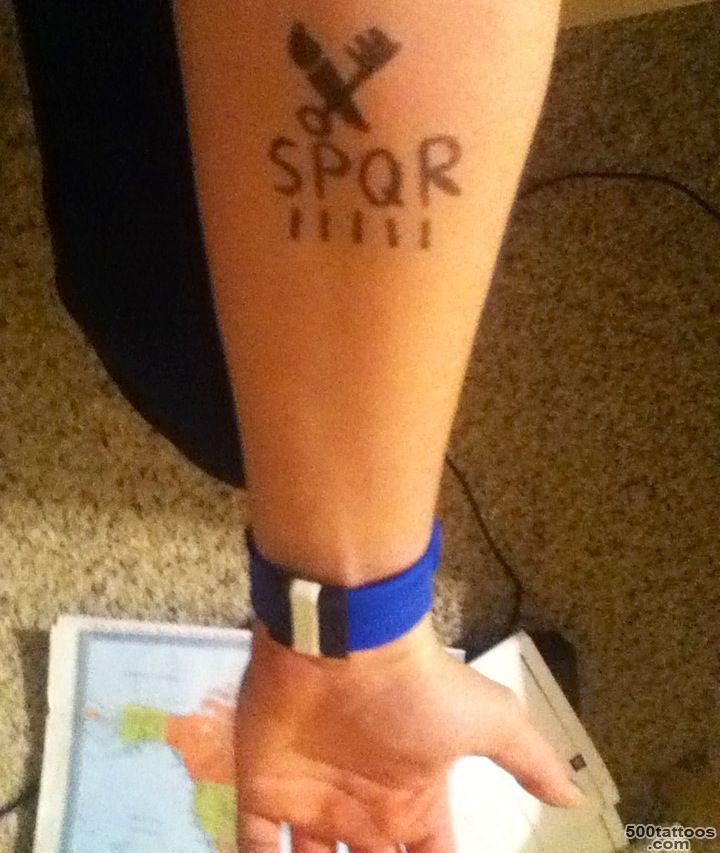 SPQR Tattoo, daughter of Trivia (Hecate)  Go chase a donut ..._15