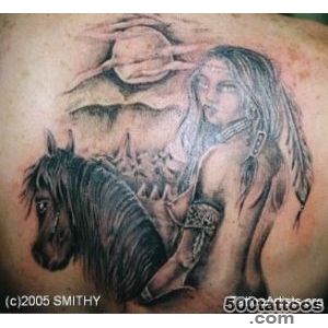 Pin Indian Squaw And Wolf Native American Haida Tribal Tattoo On _43