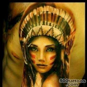 Squaw Indian Tattoo Portrait Uploaded by user Native American _28