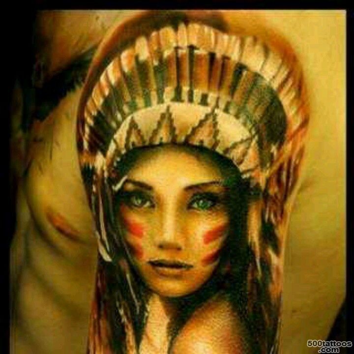 Squaw Indian Tattoo Portrait Uploaded by user Native American ..._28