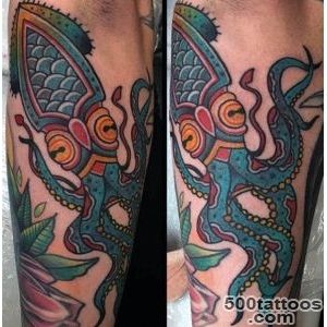 100 Squid Tattoo Designs For Men   Manly Tentacled Skin Art_4