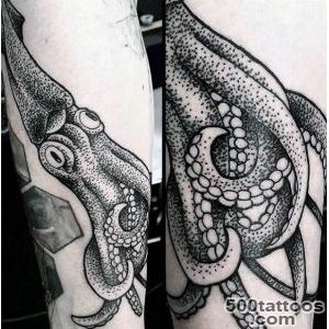 100 Squid Tattoo Designs For Men   Manly Tentacled Skin Art_5