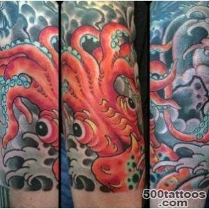 100 Squid Tattoo Designs For Men   Manly Tentacled Skin Art_9