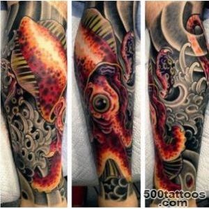 100 Squid Tattoo Designs For Men   Manly Tentacled Skin Art_24