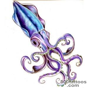 Squid Caught Hammerhead Shark Tattoo Design by Lordcolts_29