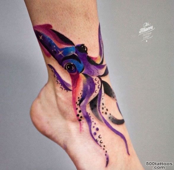 40+ Fascinating Squid and Octopus Tattoo Designs   TattooBlend_45