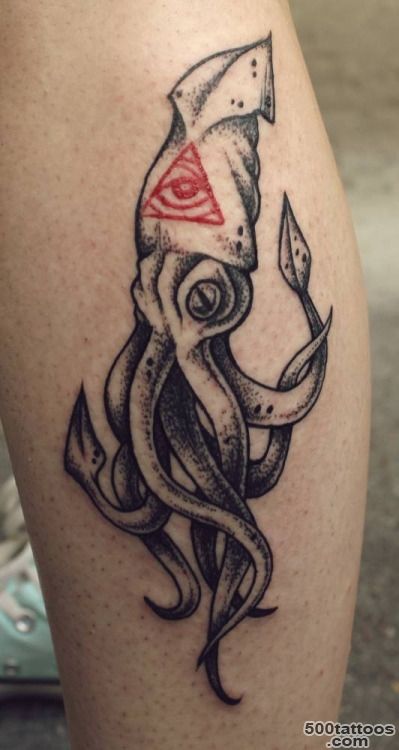 58+ Mind Blowing Squid Tattoos_2