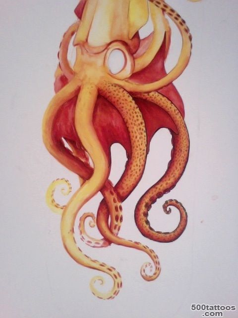 squid on Pinterest  Squid Tattoo, Kraken and Octopus Tattoos_28