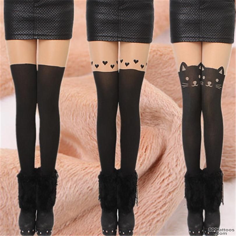 Online Buy Wholesale cat tattoo stockings from China cat tattoo ..._12