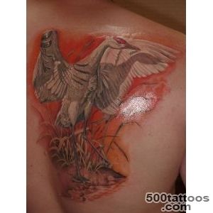 tattoo, bird, stork, back, design, picture_30