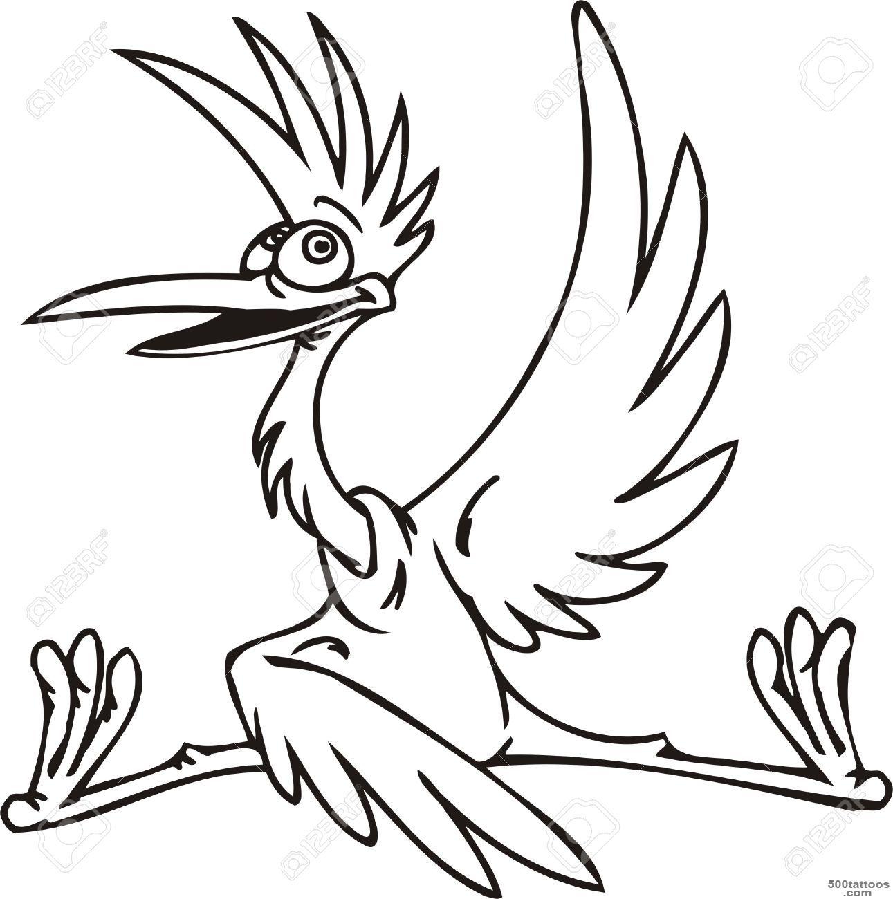 Stork.Funny Birds.Vector Illustration.Vinyl Ready. Royalty Free ..._24