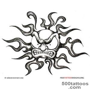 65 Sun Tattoos  Tribal Sun Tattoo Designs_16