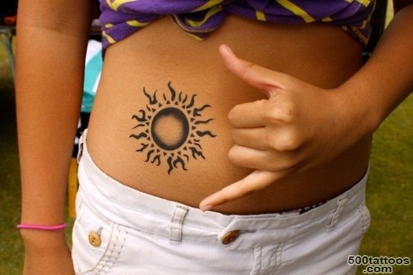 30 Amazing Sun Tattoo Designs for Boys and Girls_18