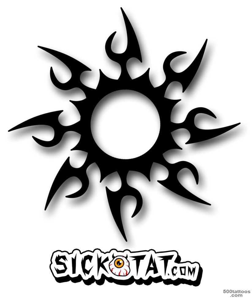 Tribal Sun Tattoo Design amp Free Tribal Sun Tattoos_48