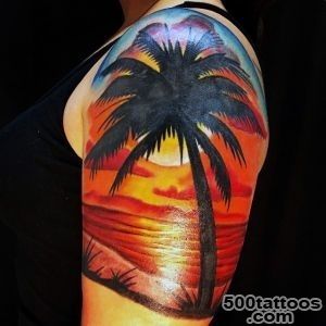 100 Palm Tree Tattoos For Men   Tropical Design Ideas_37