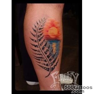 Tribal palm frond and sunset tattoo  Tattoos  Tattoo Pictures _15