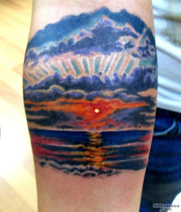 Delightful Sunset and Sunrise Tattoos  Tattoo Ideas Gallery ..._32