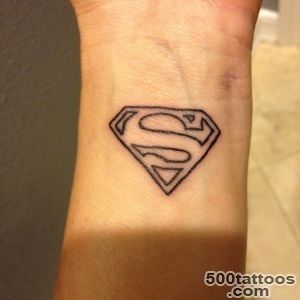14 Graceful Superman Wrist Tattoos_26