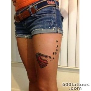 I like this Superman Tattoo I would do it a bit smaller, like on _29