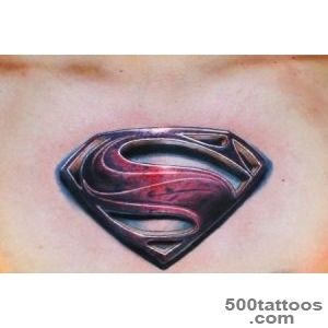Silver and metal colored Superman tattoo  Tit Tat Tattoos _18