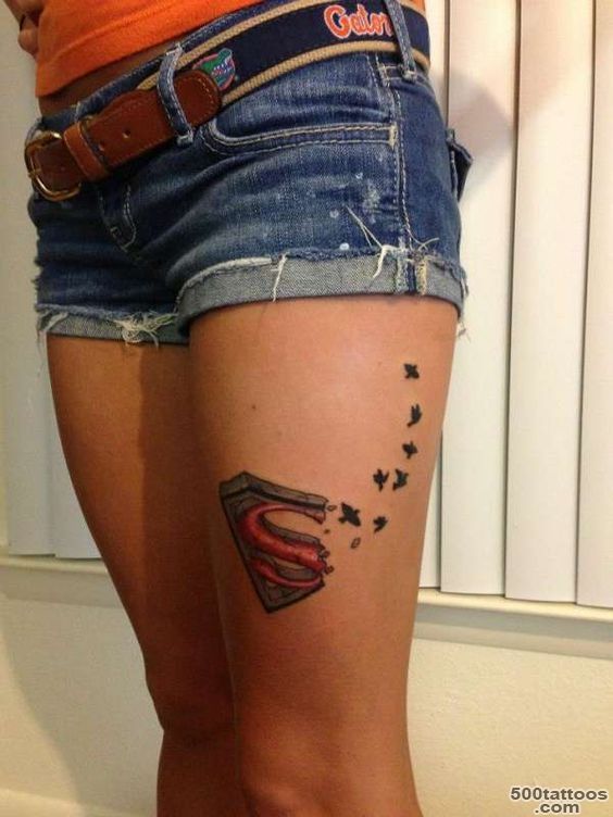 I like this Superman Tattoo. I would do it a bit smaller, like on ..._29