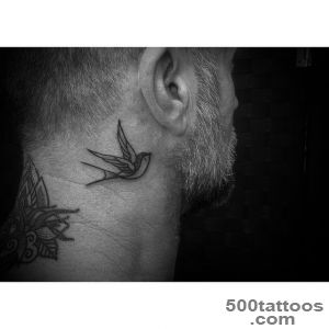 Swallow Tattoo Behind Ear  Best Tattoo Ideas Gallery_41