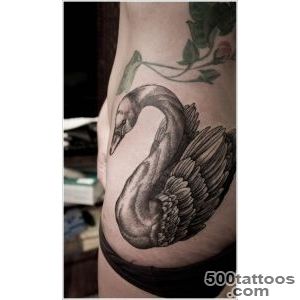 30+ Dazzling and Eye Catching Swan Tattoo Designs_1