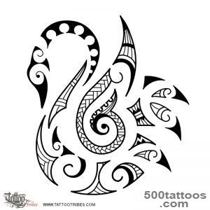 Tattoo of Maori style swan, Maori series   AIR tattoo   custom _42