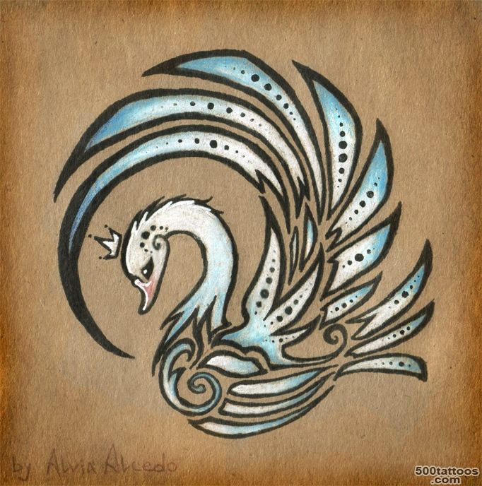 Royal swan   tattoo design by AlviaAlcedo on DeviantArt_11