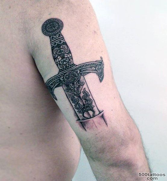 50 Sword Tattoos For Men   A Sharp Sense Of Sophistication_4