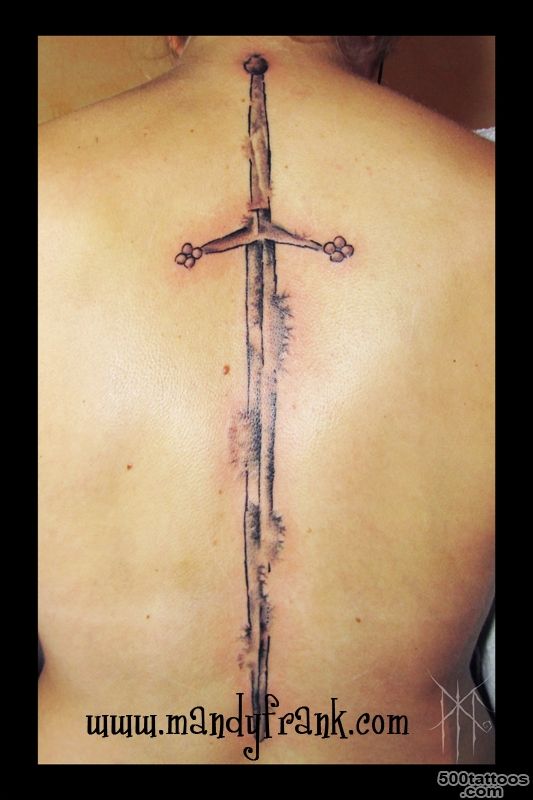 DeviantArt More Like Watercolor Sword Tattoo by Milui_49