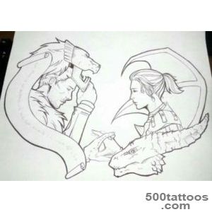 Refined tattoo age tattoo in blackwork style on the shoulder