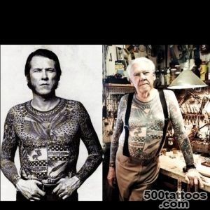 A tribal tattoo age tattoo on the chest with dynamic detail