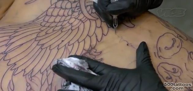 Tattoo age tattoo in subtle abstract style on the inner arm