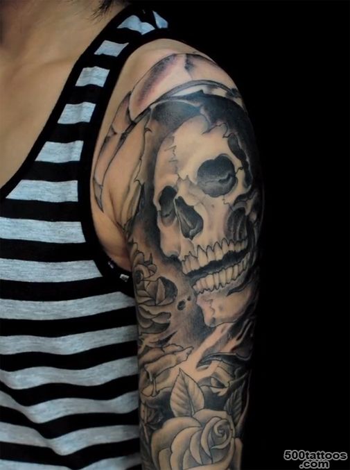 Refined fine-line tattoo age tattoo design on the shoulder