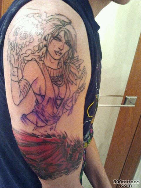 Tattoo age tattoo in detailed abstract style on the ankle