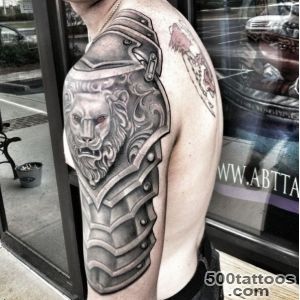 15 Sensational Shoulder Armor Tattoo Ideas_33