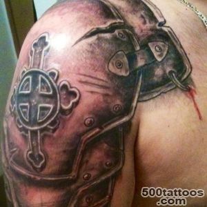 15 Sensational Shoulder Armor Tattoo Ideas_42