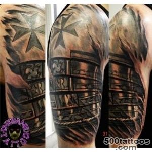 armor through torn skin tattoo   3D Tattoos_40