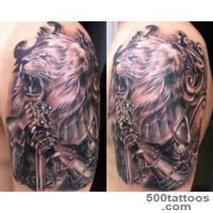 Lion with armor Tattoo motive   Ideas Tattoo Designs_44