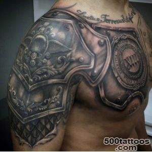 Top 90 Best Armor Tattoo Designs For Men   Walking Fortress_1