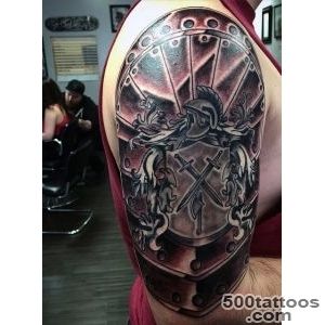 Top 90 Best Armor Tattoo Designs For Men   Walking Fortress_20