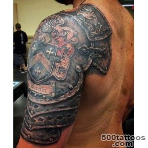 Top 90 Best Armor Tattoo Designs For Men   Walking Fortress_24
