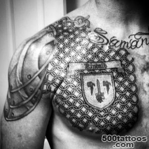 Top 90 Best Armor Tattoo Designs For Men   Walking Fortress_28