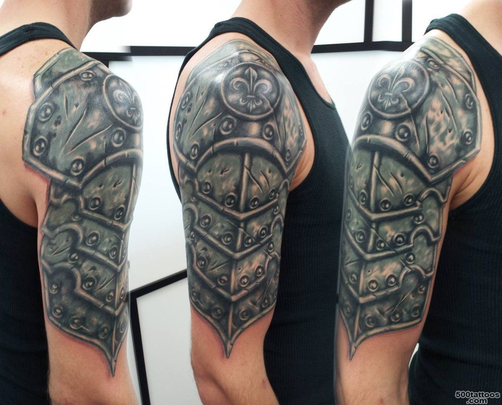 9 Best Armor Tattoo Images And Designs For Men_8