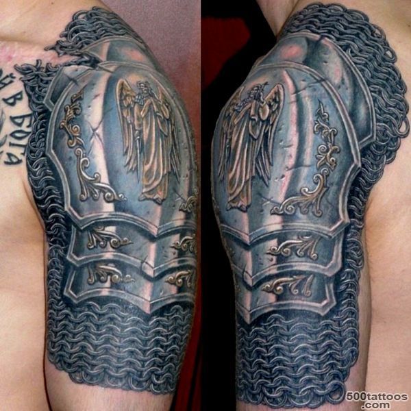 Shoulder Armor Tattoo For Men   Tattoes Idea 2015  2016_7