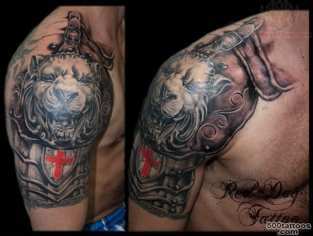 Shoulder Armor Tattoo For Men   Tattoes Idea 2015  2016_29