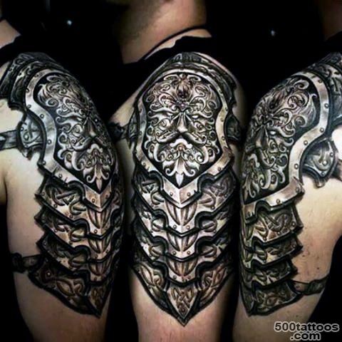 Top 90 Best Armor Tattoo Designs For Men   Walking Fortress_3