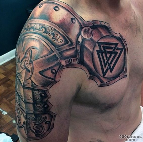 Top 90 Best Armor Tattoo Designs For Men   Walking Fortress_4