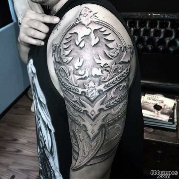 Top 90 Best Armor Tattoo Designs For Men   Walking Fortress_17